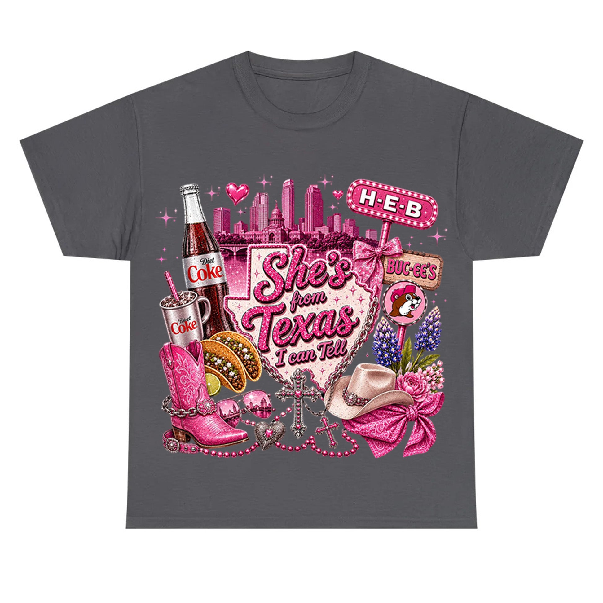 She's From Texas I Can Tell  Western Cowgirl T-shirt Texas Lover Gift
