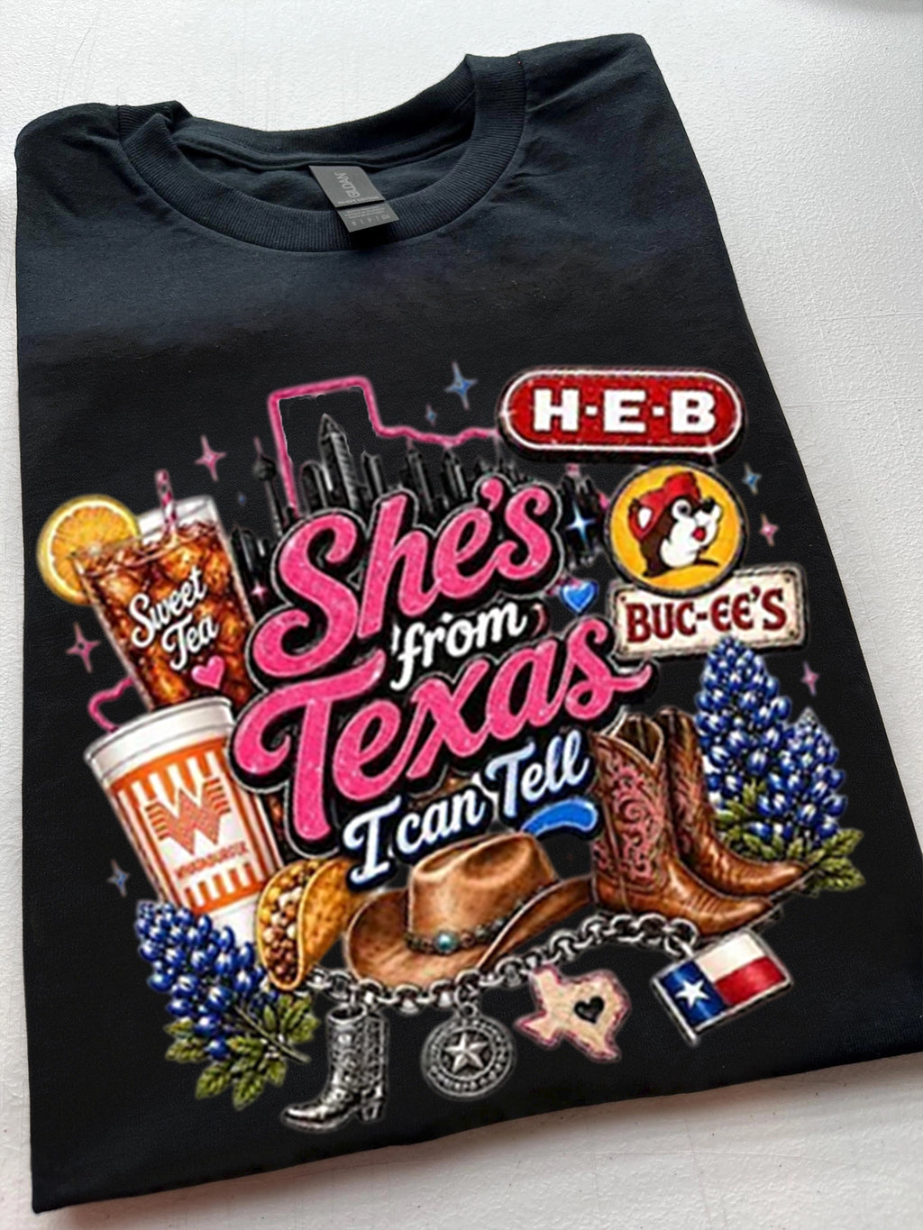 "She's From Texas I Can Tell" Unisex Texas Residents T-shirt