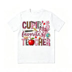 Retro Western Cowgirl Cupid's Favorite Teacher Valentine Tee