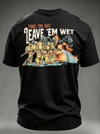Vintage Firefighter Art Slogan Men Casual Tee