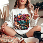 She's From Texas I Can Tell Graphic Sweatshirt