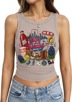 "She's From Texas I Can Tell" Cuffed-sleeve Texas Residents Vest