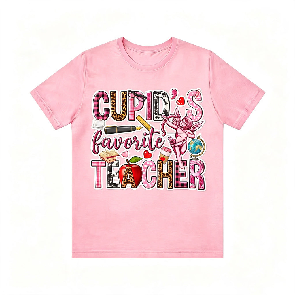 Retro Western Cowgirl Cupid's Favorite Teacher Valentine Tee