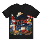 She's From Texas Tour Cowgirl Boots Tacos And Soda Unisex Travel T-shirt