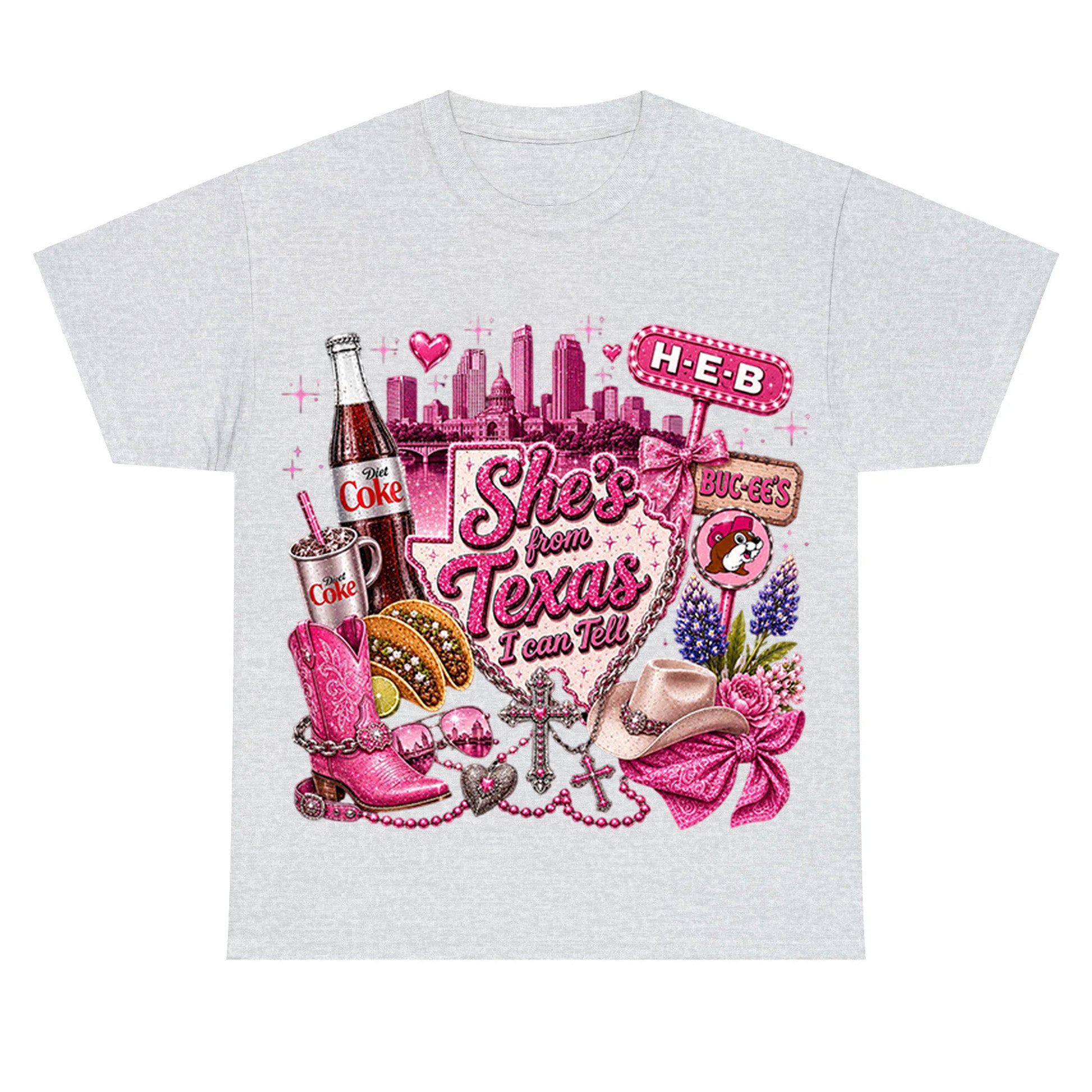 She's From Texas I Can Tell  Western Cowgirl T-shirt Texas Lover Gift