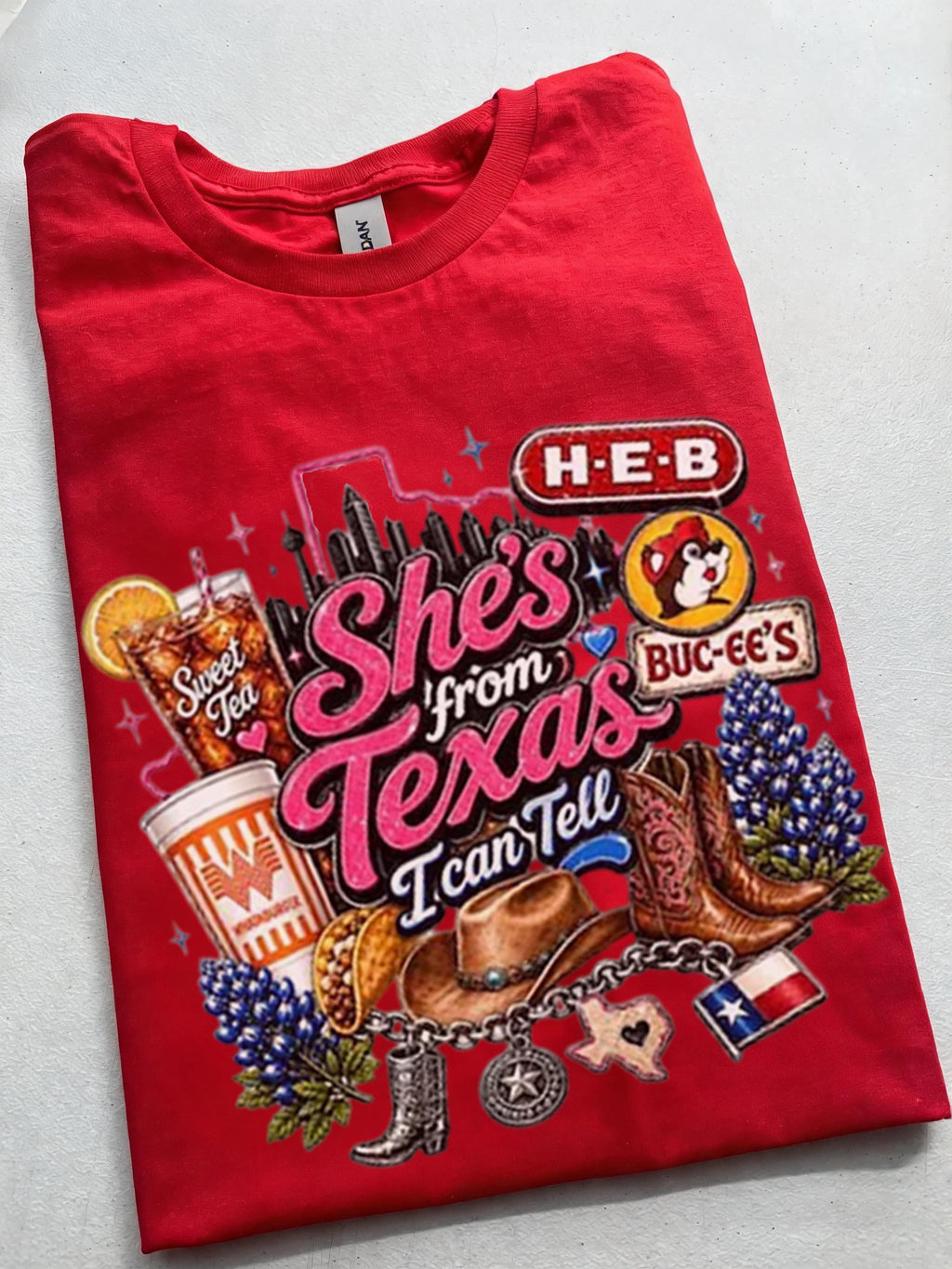 "She's From Texas I Can Tell" Unisex Texas Residents T-shirt