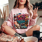 She's From Texas I Can Tell Graphic Sweatshirt