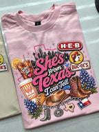 "She's From Texas I Can Tell" Unisex Texas Residents T-shirt