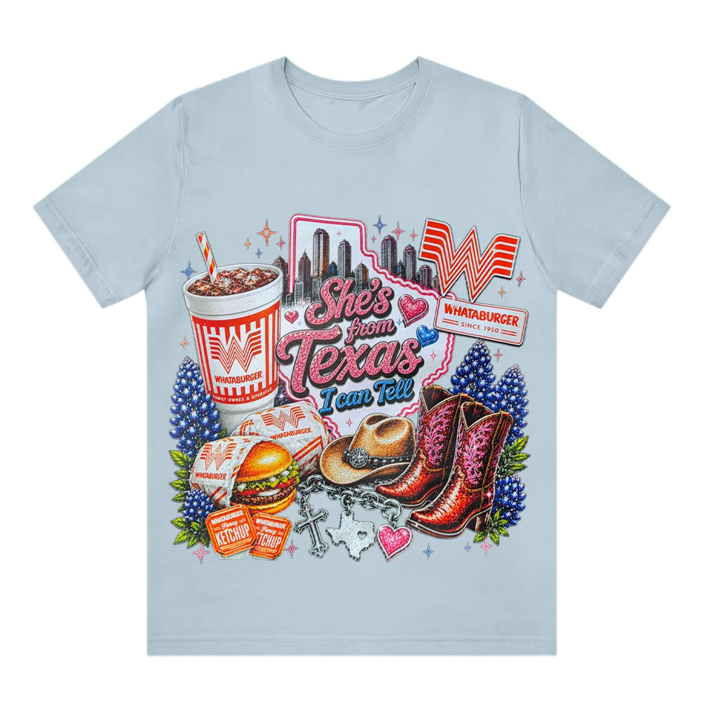 "She's From Texas I Can Tell" Texas T-shirt