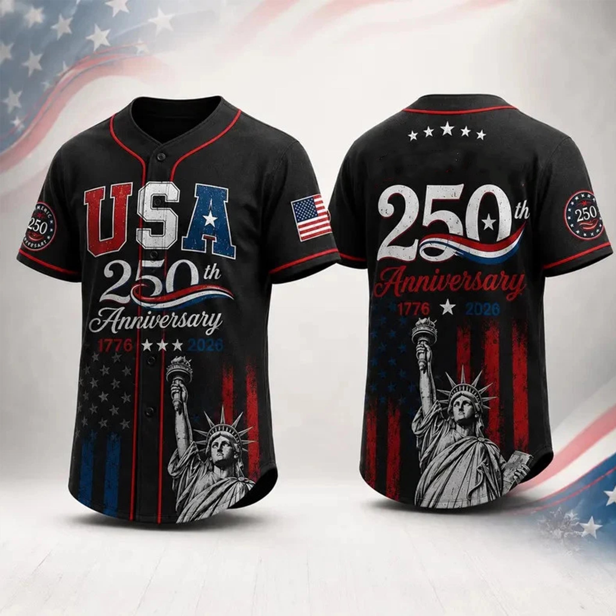 USA 250th Anniversary Baseball Jersey