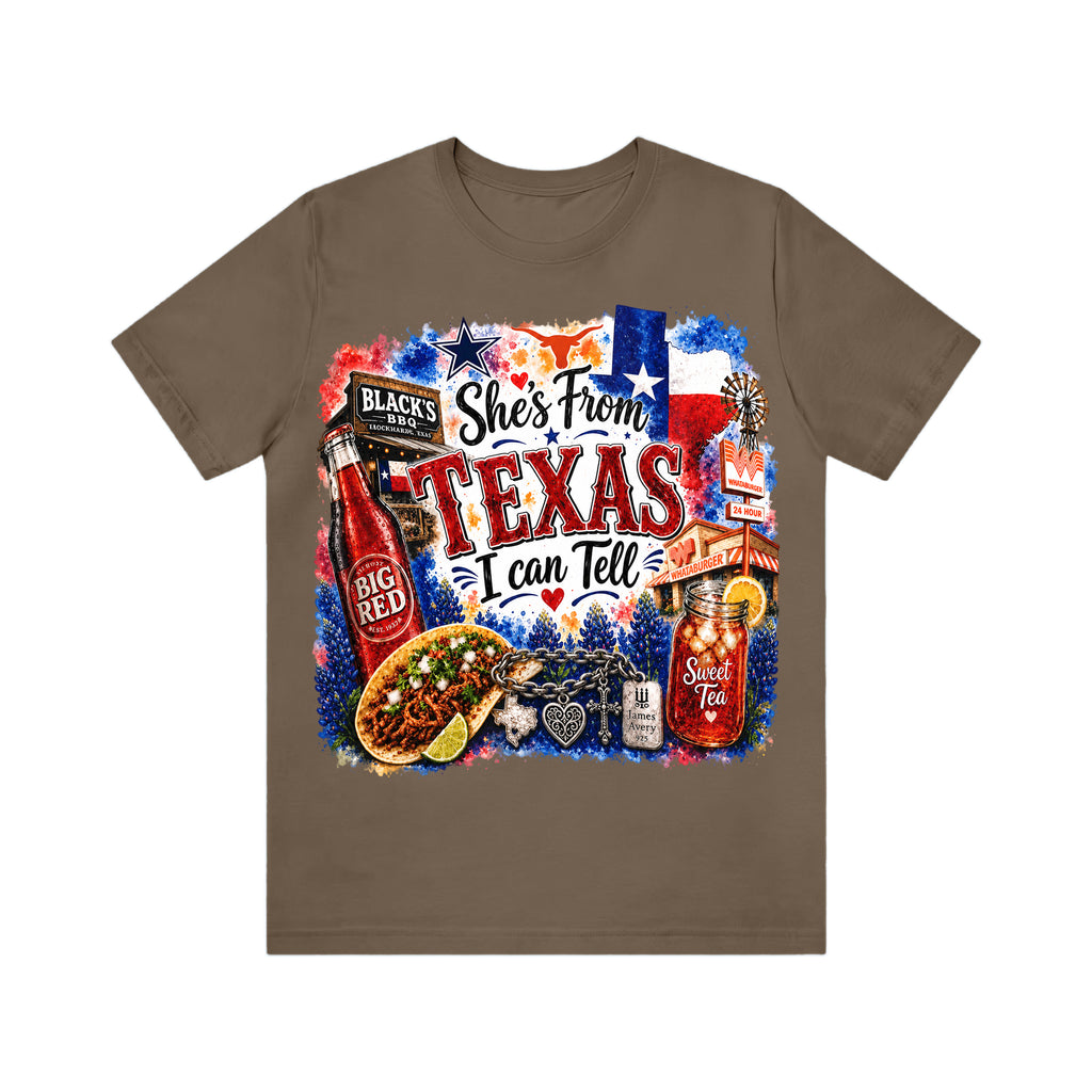 Shes from Texas I Can Tell Lyric Unisex T-shirt
