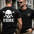 USMC Skull Graphic Men's T‑Shirt
