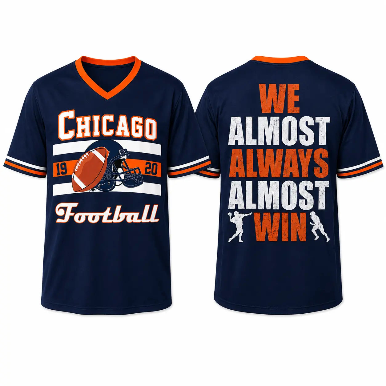 Football Classic V-Neck Fan Jersey