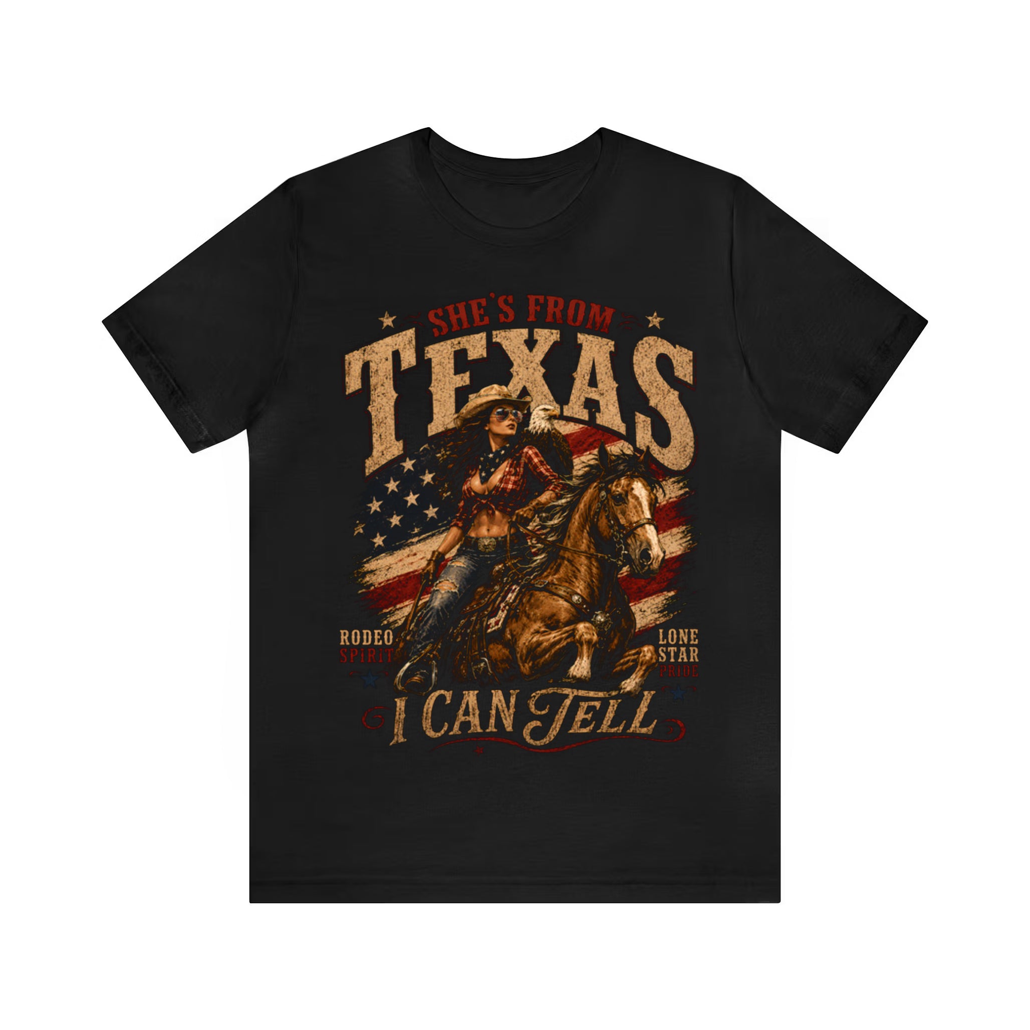 She's From Texas I Can Tell State Pride Rider T-Shirt