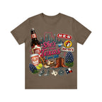 "She's From Texas I Can Tell" Cuffed-sleeve Texas Residents T-shirt