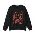 Vintage Block‑Print Icon Long Sleeve Sweatshirt
