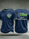 Men's Football Print Short-Sleeve T-Shirt