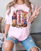 Texas Icons Tee: She's From I Can Tell Pink Glam State Pride