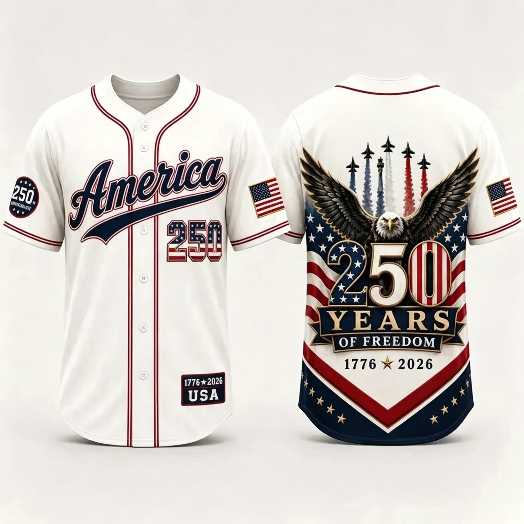 USA 250th Anniversary Baseball Jersey