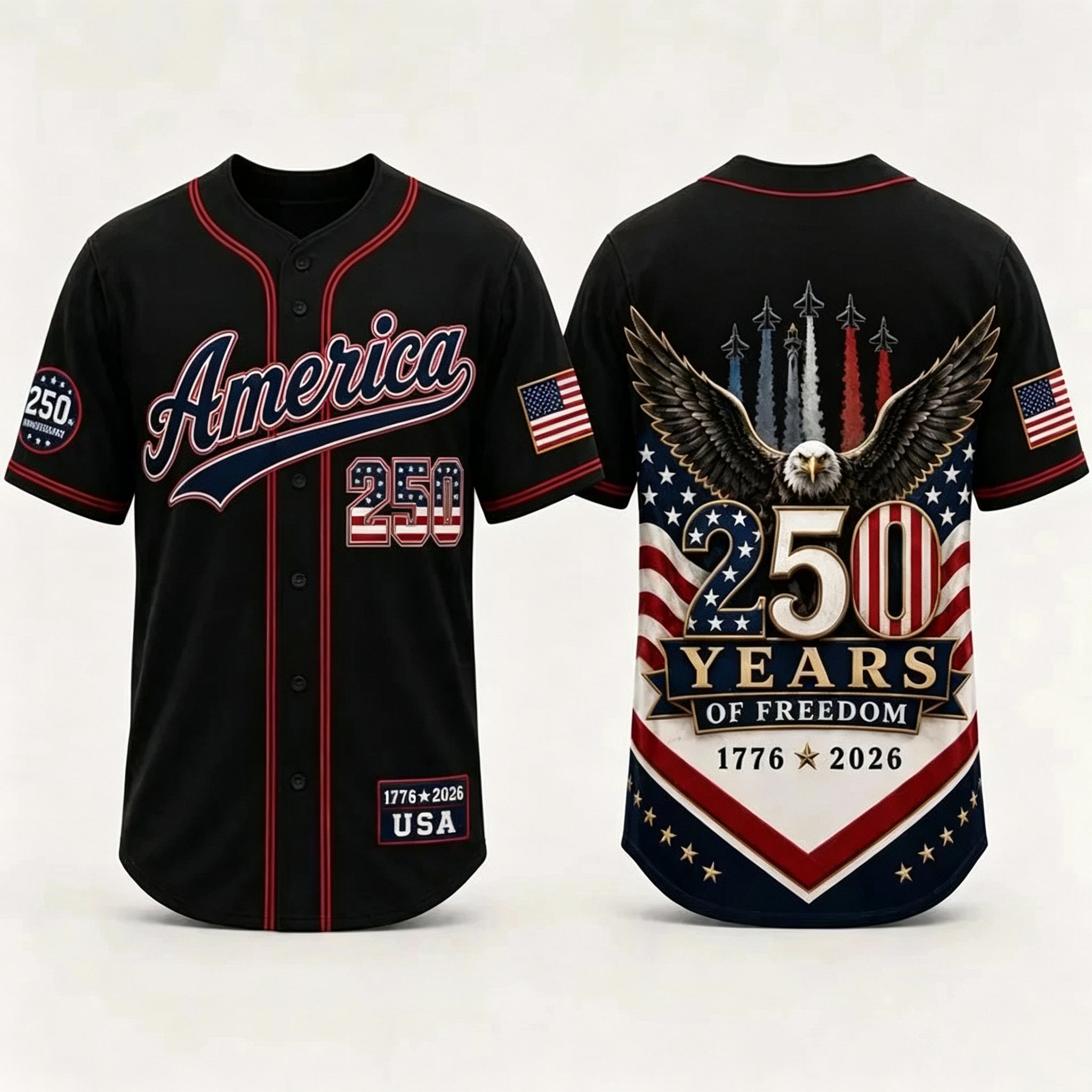 USA 250th Anniversary Baseball Jersey