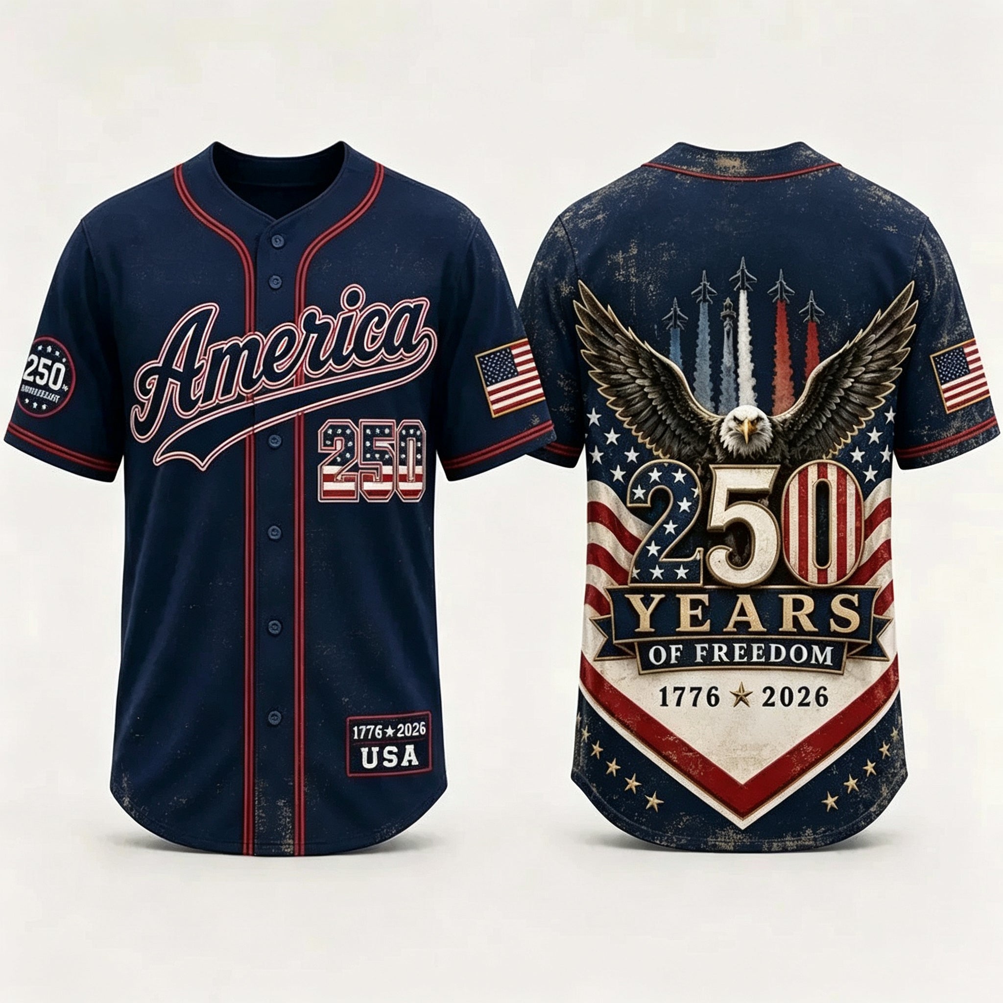 USA 250th Anniversary Baseball Jersey