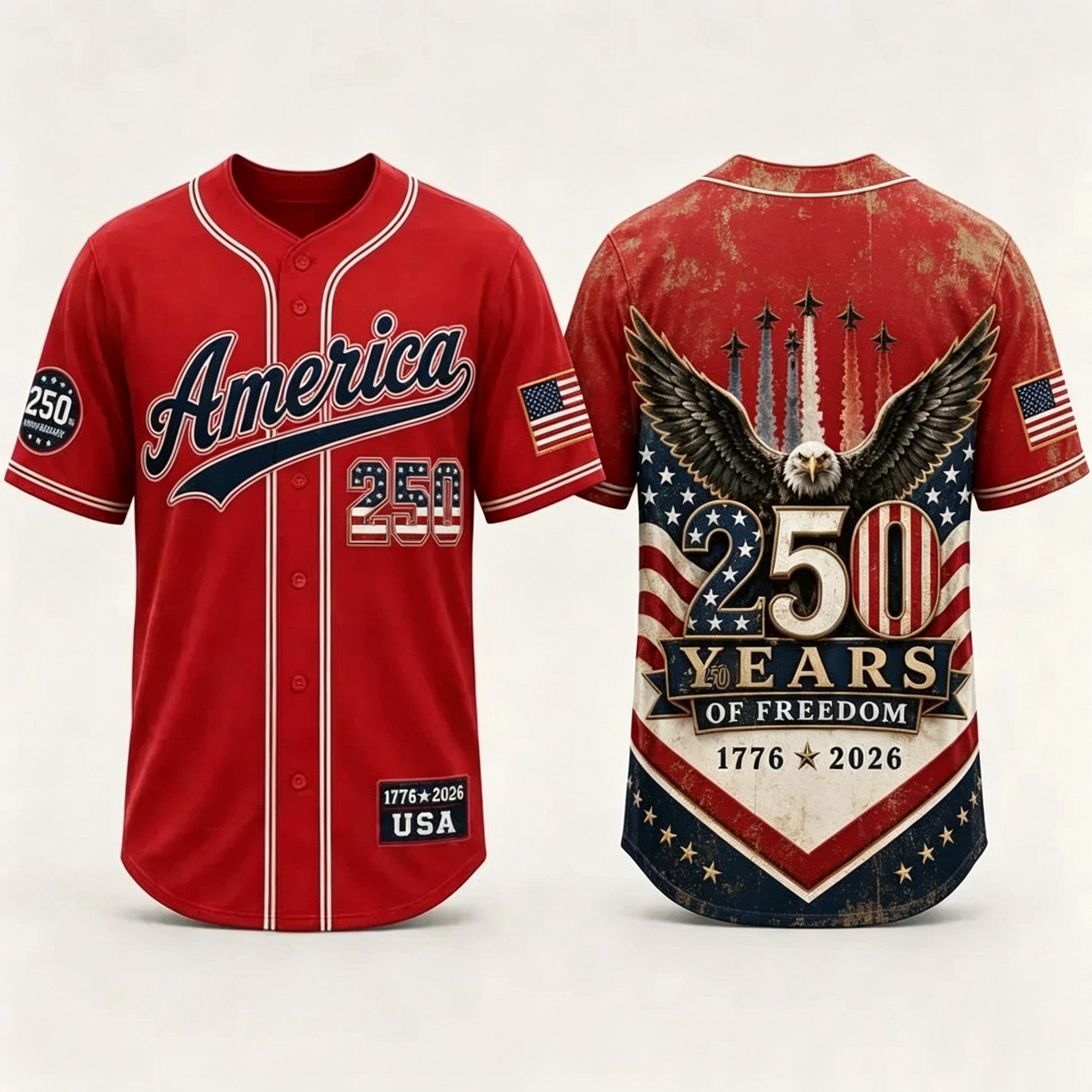 USA 250th Anniversary Baseball Jersey