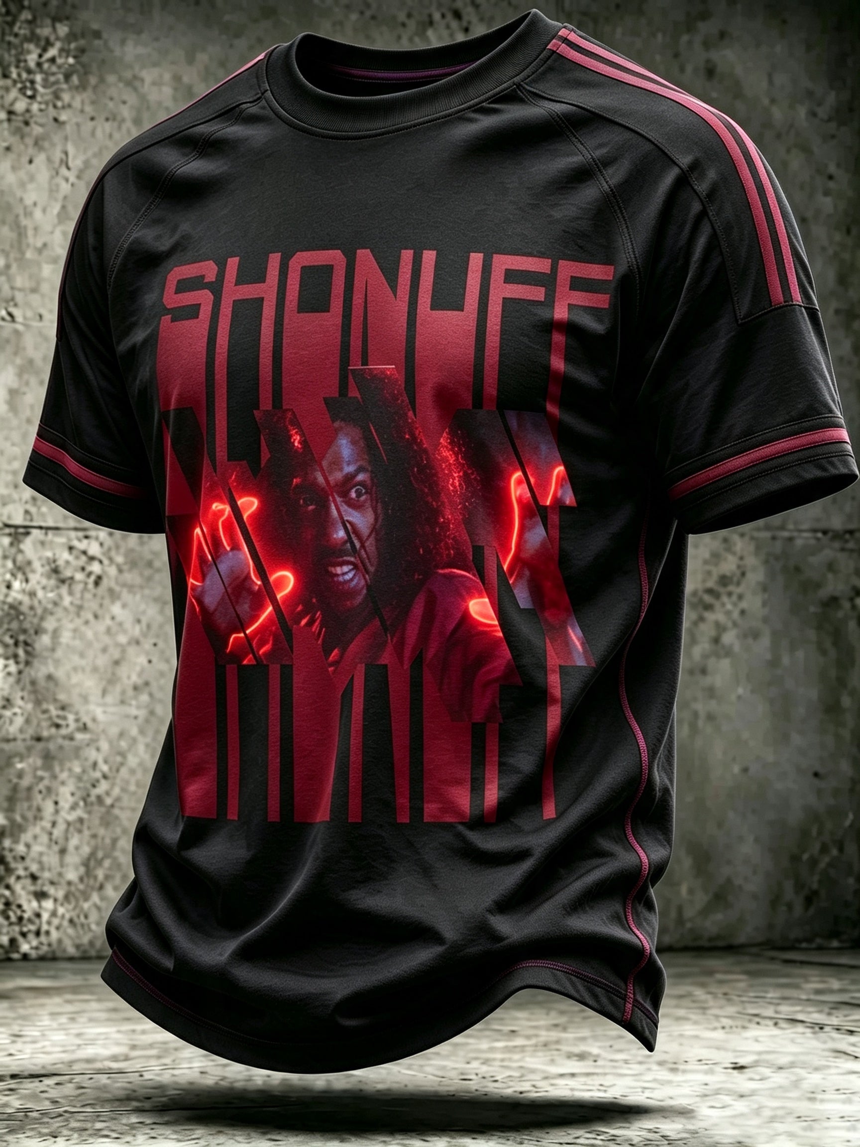 Sho'Nuff Retro Neon Graphic Men T‑Shirt