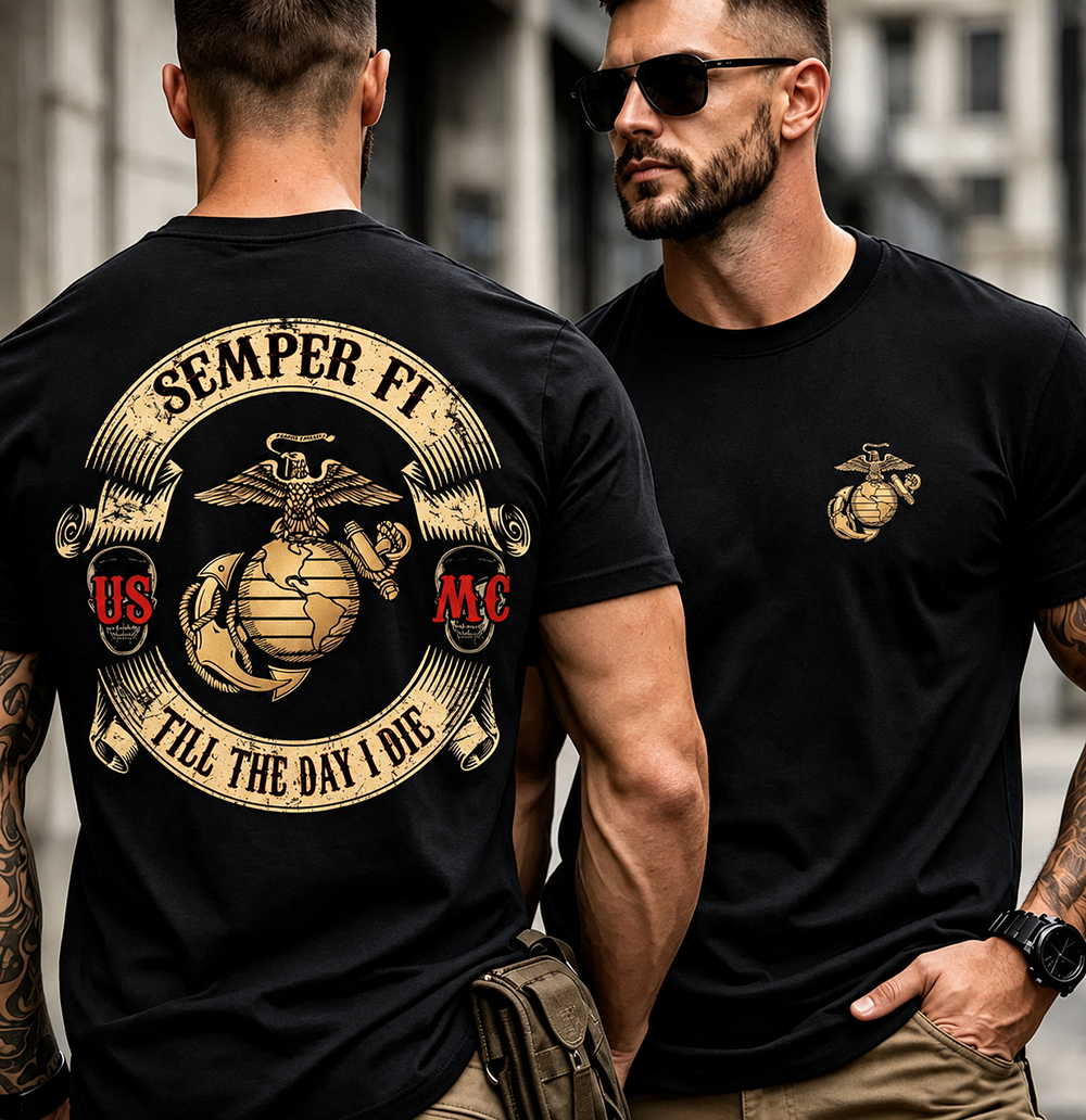 USMC Semper Fi Graphic Men's T‑Shirt