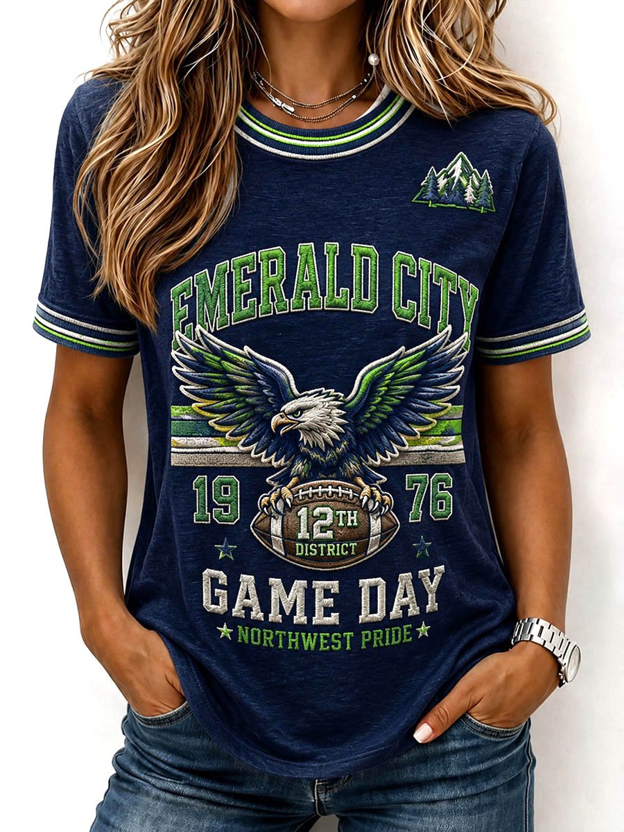Women's Stylish Seattle Football Fan T-Shirt