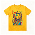 Vibrant Rainbow Portrait Casual Fan Tee