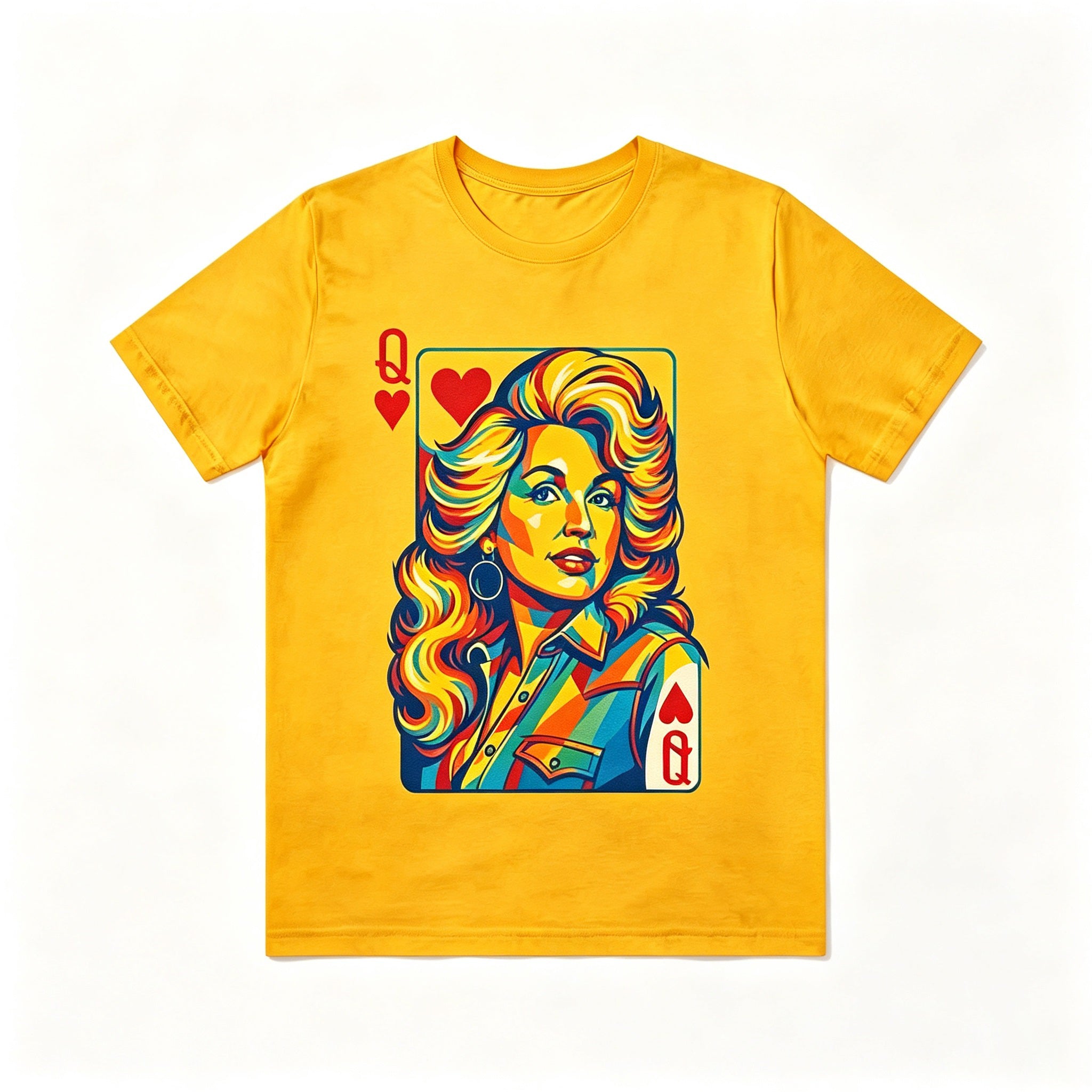 Vibrant Rainbow Portrait Casual Fan Tee