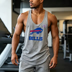 Buffalo Football-Inspired Men's Athletic Sleeveless Tank Top