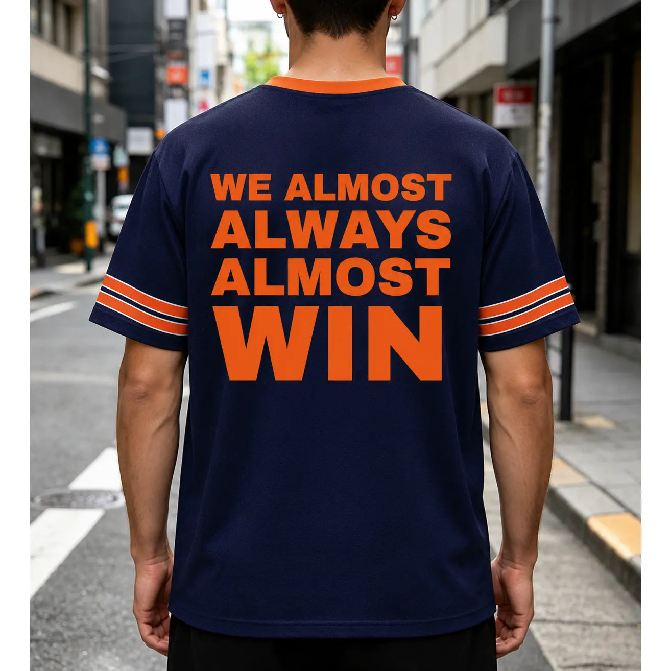 Football Helmet Graphic V-Neck Quick-Drying Jersey