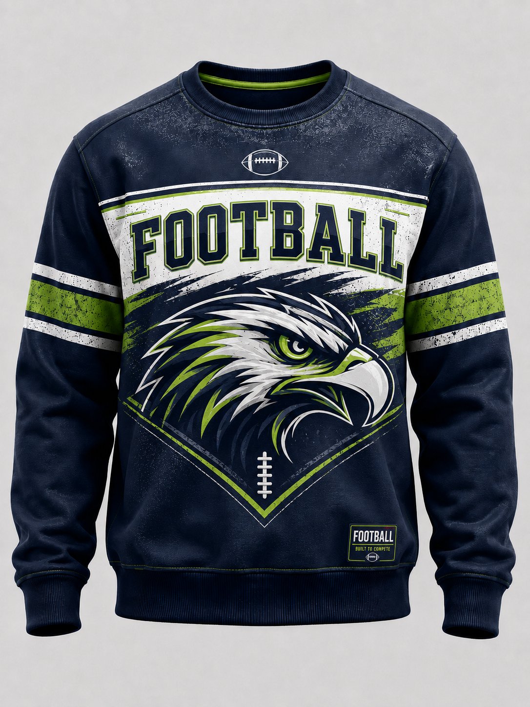 Men's American Football Fan Memorial Print Sweatshirt