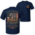 Men Retro Distressed Flag City Graphic Tee