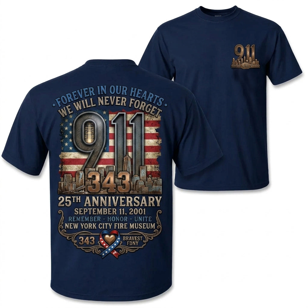 Men Retro Distressed Flag City Graphic Tee