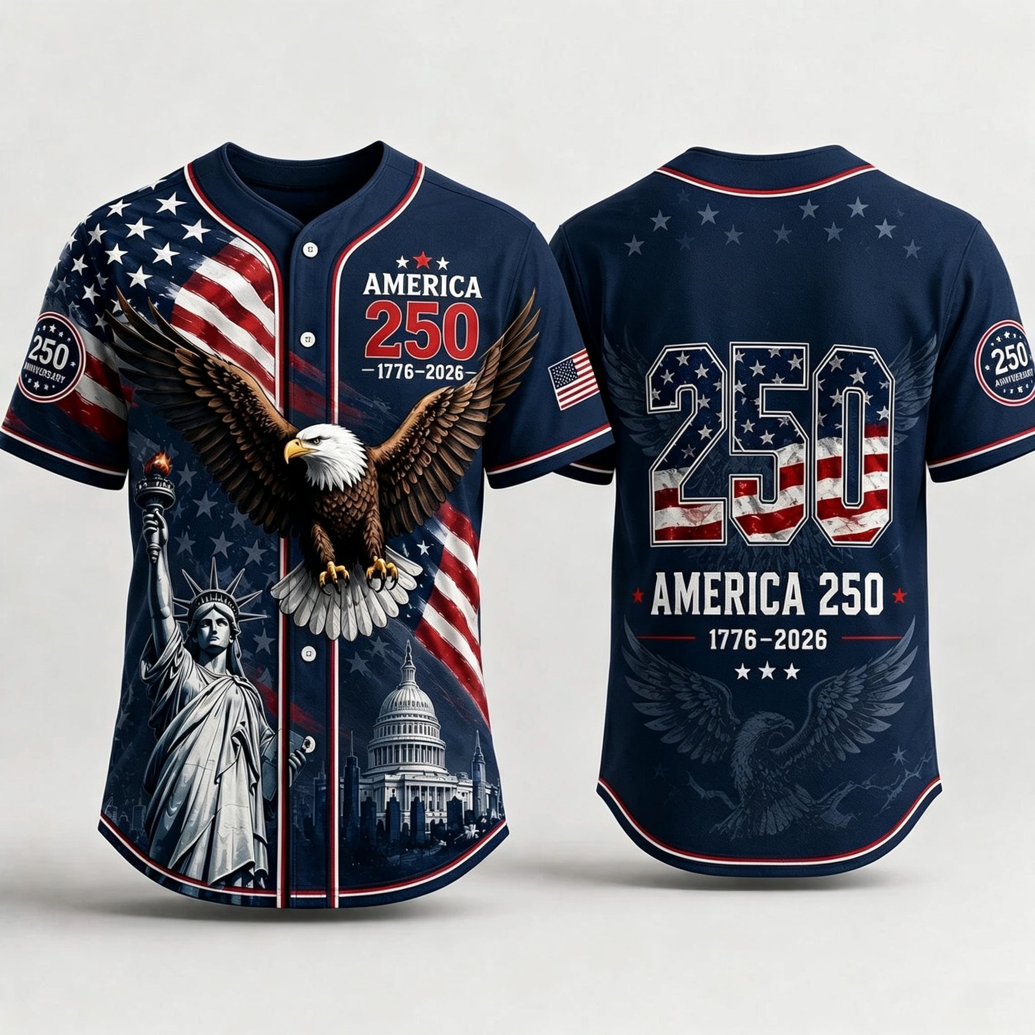 USA 250th Anniversary Baseball Jersey