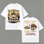 Halloweentown Benny Psychic Taxi Front Back Graphic T‑Shirt