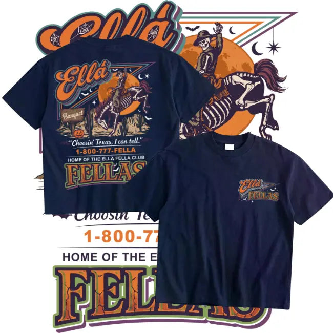 Retro 1-800-777-FELLA - Halloween Tee