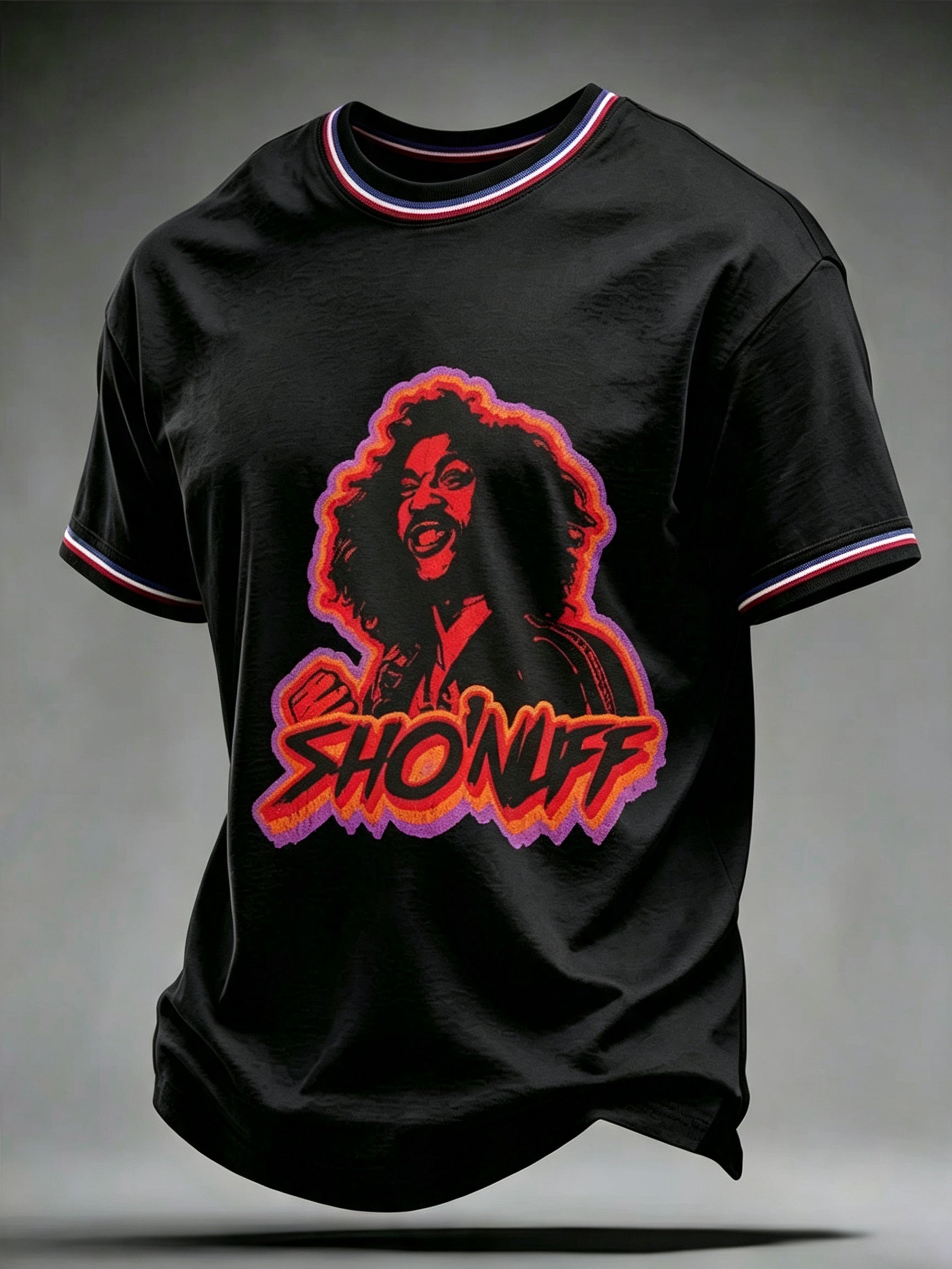 Sho'Nuff Retro Ringer Graphic Men T‑Shirt