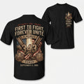 Men Retro Patriotic Emblem Graphic Tee