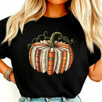 Book Pumpkin Fall Halloween Graphic T‑Shirt