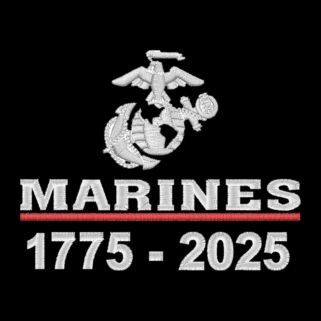 Marines 250th Birthday Embroidered Hat Flexible Fit USMC Cover