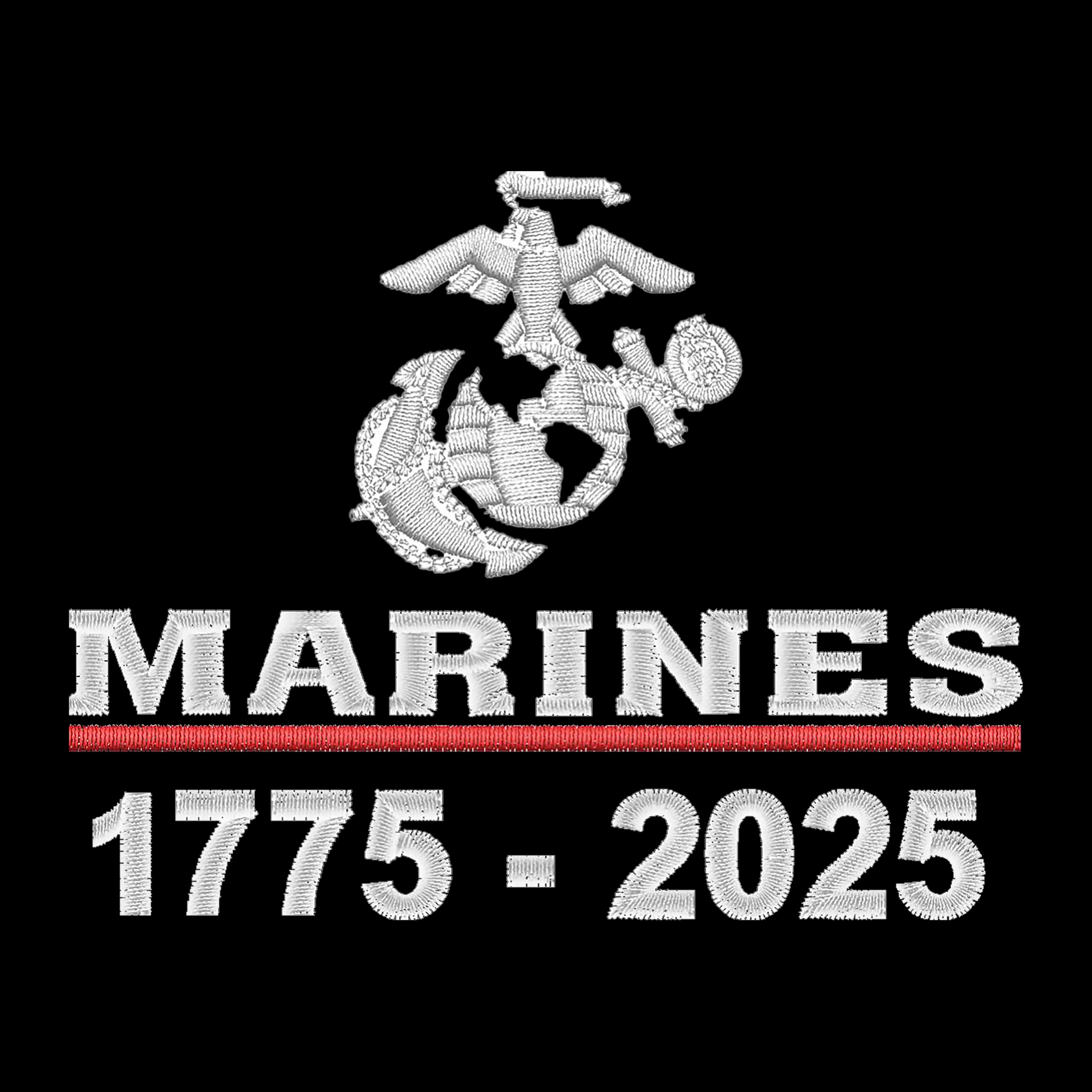 Marines 250th Birthday Embroidered Hat Flexible Fit USMC Cover