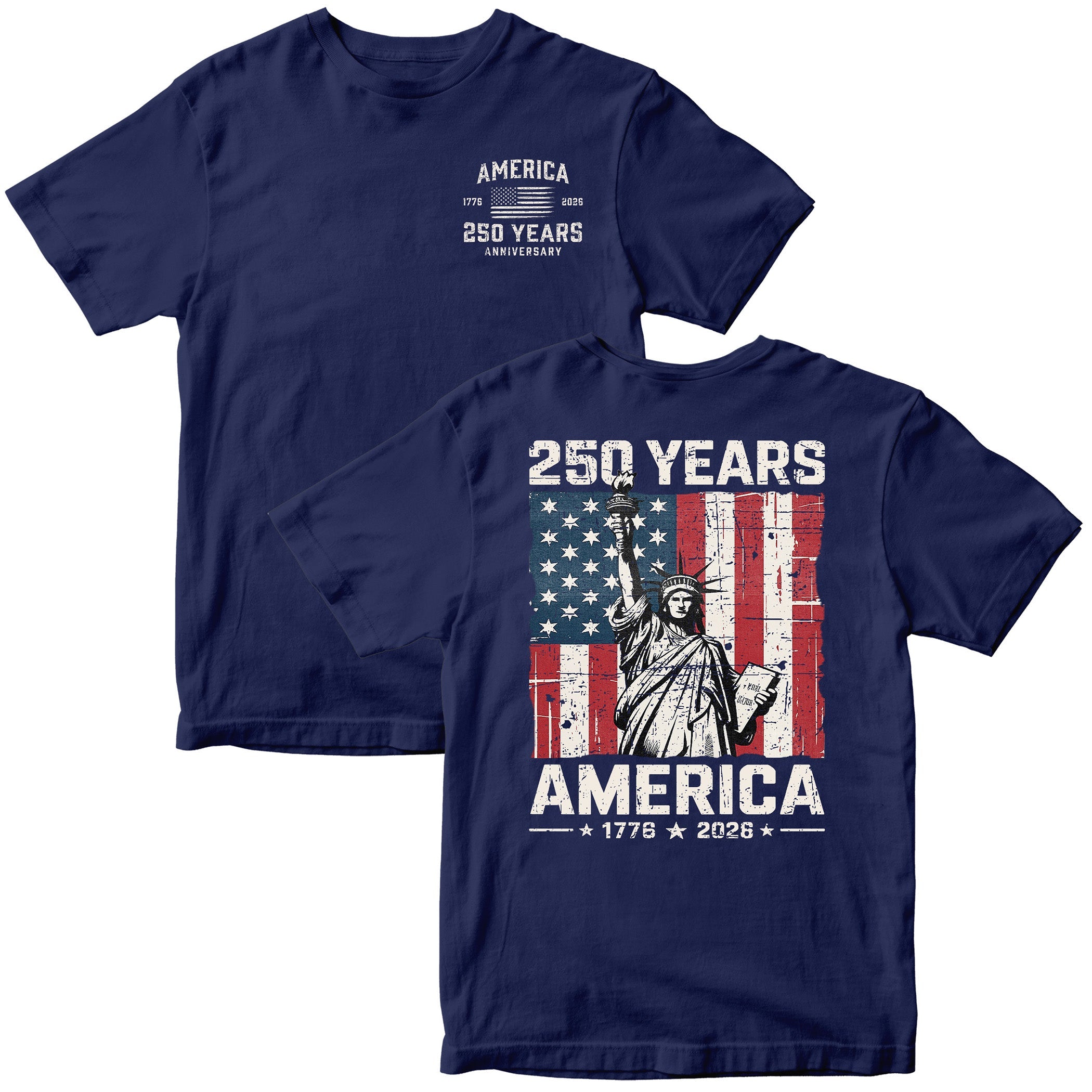 America 250th Birthday Statue of Liberty T-Shirt