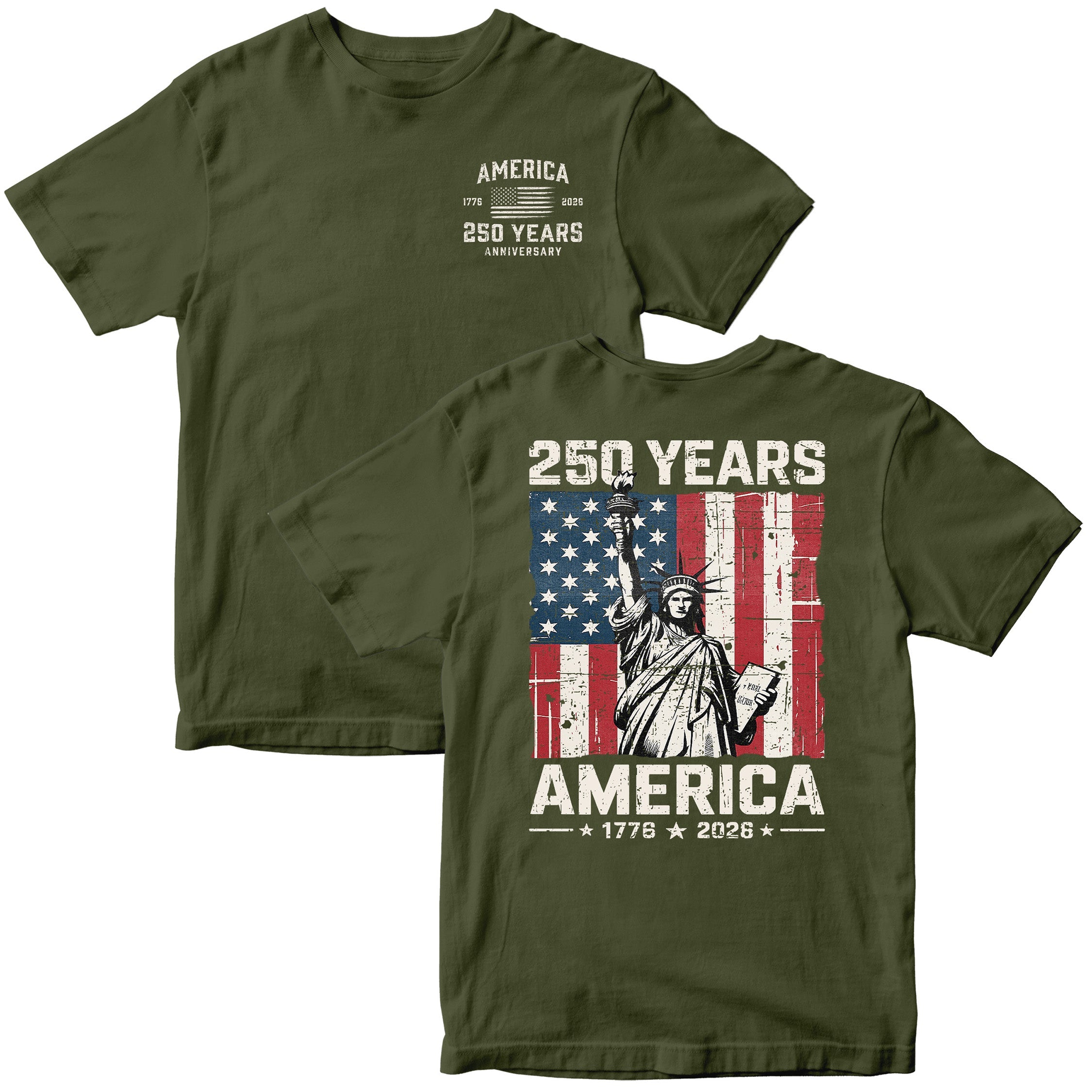 America 250th Birthday Statue of Liberty T-Shirt