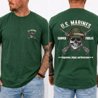 US Marines Skull Rifle T-Shirt
