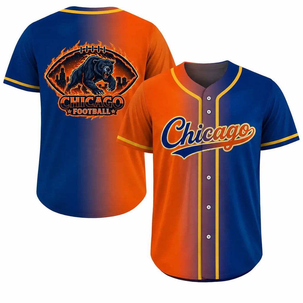 Football Team Fan City Baseball Jerseys