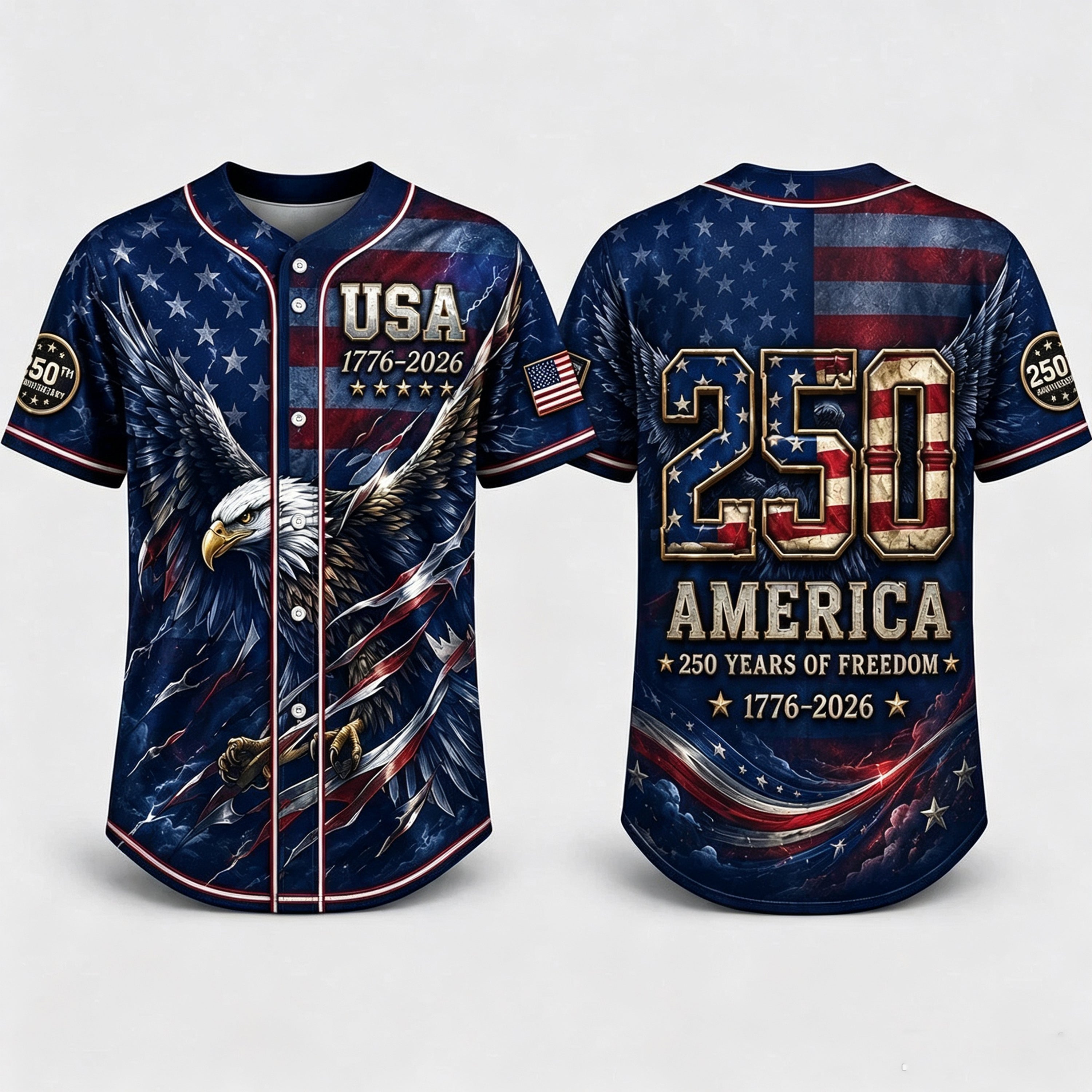 USA 250th Anniversary Baseball Jersey