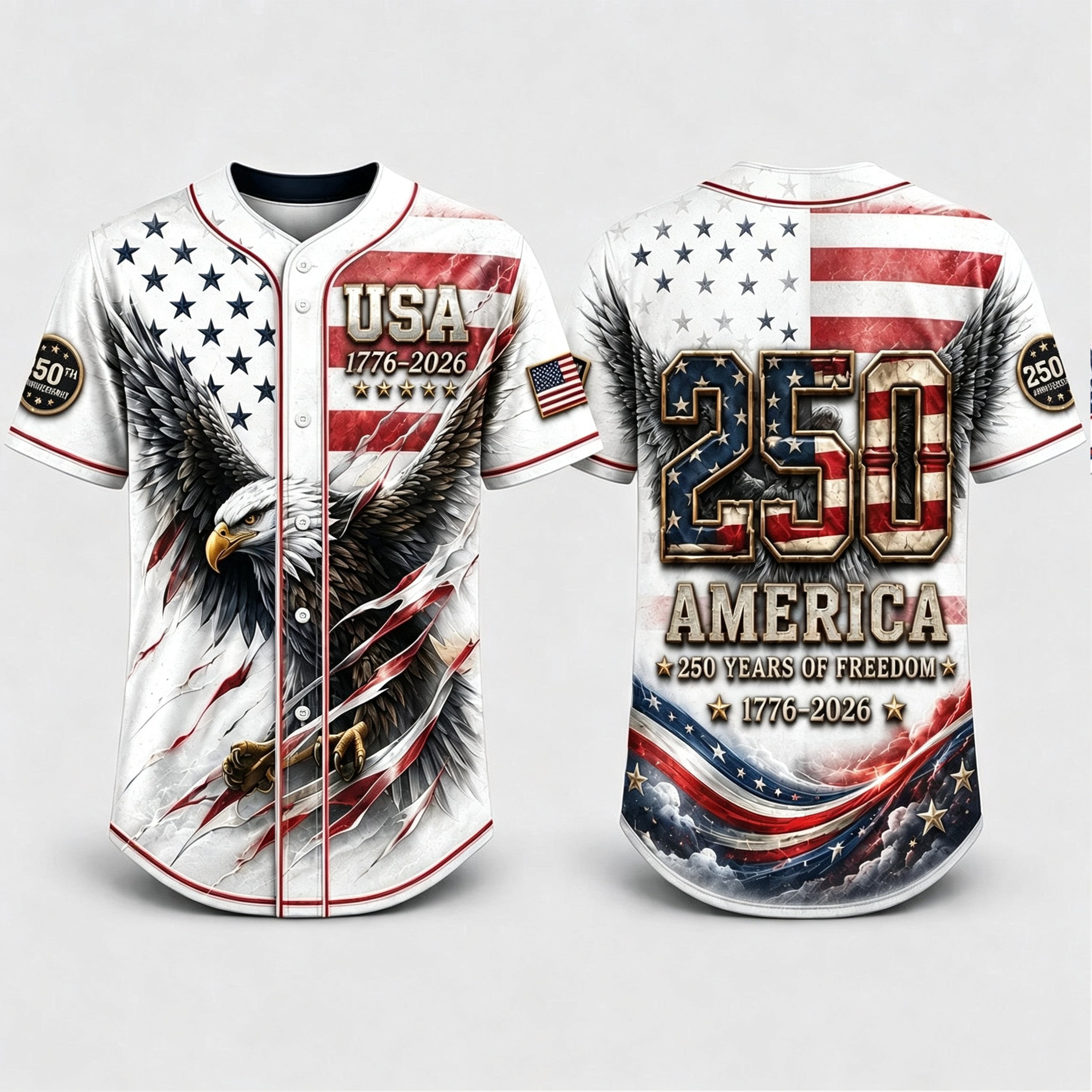 USA 250th Anniversary Baseball Jersey